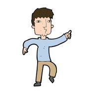 cartoon dancing man N51