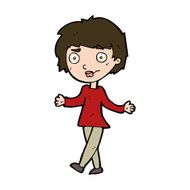 cartoon confused woman N120