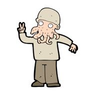 cartoon cool alien N11