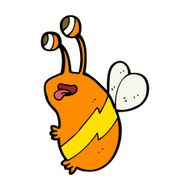 cartoon funny bee N11