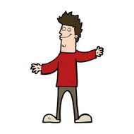 cartoon happy man N514