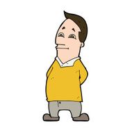 cartoon friendly man N27