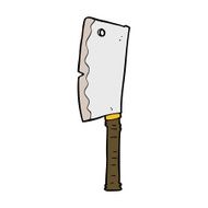 Cartoon Meat Cleaver N15