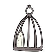 Cartoon Bird Cage N16