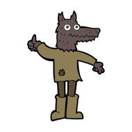 cartoon wolf man N54
