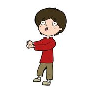 cartoon shocked boy N33