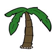 Cartoon Palm Tree N77