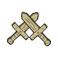 cartoon wooden swords N5