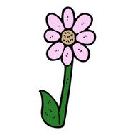 cartoon flower N451