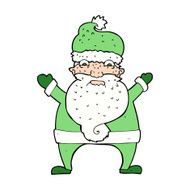 cartoon stressed out santa N11
