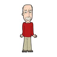 cartoon dad shrugging shoulders N11