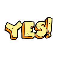 cartoon yes symbol N11