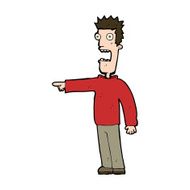 cartoon terrified man N272