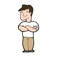 Cartoon muscular man N12
