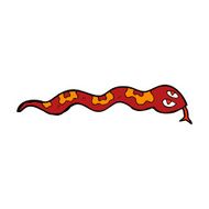 cartoon hissing snake N40
