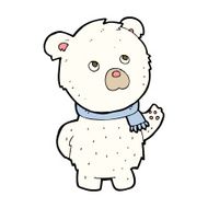 cartoon cute polar bear N63