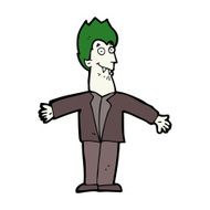 cartoon vampire man N125