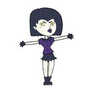 Cartoon Vampire Girl N259