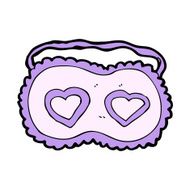 cartoon sleeping mask with love hearts N11
