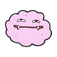 cartoon pink fluffy vampire cloud N5