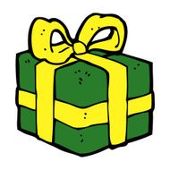 cartoon christmas present N57