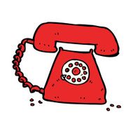cartoon retro telephone N8