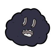 cartoon spooky cloud N10