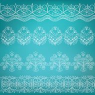 set of ethnic folk border