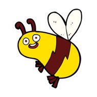 funny cartoon bee N20
