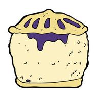 Cartoon Meat Pie N16