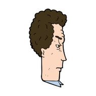 cartoon annoyed man N89