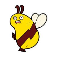 funny cartoon bee N21