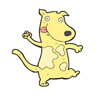 cartoon happy dog N85
