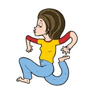 cartoon woman running N11