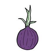 cartoon red onion N15