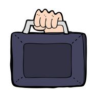 cartoon briefcase N10