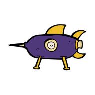 cartooon space rocket N9