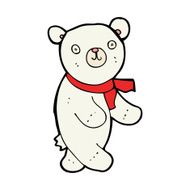 cute cartoon polar teddy bear N10