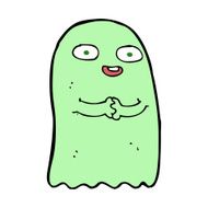 funny cartoon ghost N95