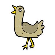 Cartoon Bird N391