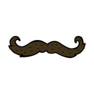 cartoon mustache symbol N11