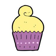 cartoon cupcake N134
