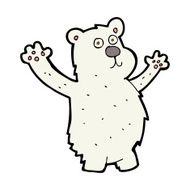 cartoon funny polar bear N8