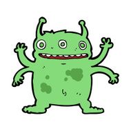 cartoon alien monster N30
