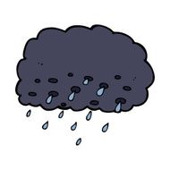 Cartoon Rain Cloud N49