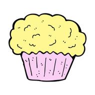 cartoon cupcake N135