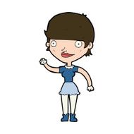 cartoon woman with idea N282