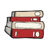 cartoon old books N20