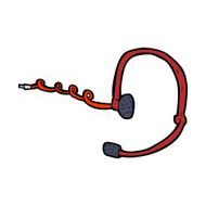 cartoon call center headset N11