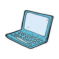 Cartoon Laptop Computer N24